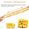 12 Pcs Sparkle Sequins Scrunchies Cheer Hair Scrunchies For Thick Hair School Performance Scrunchy Sports Ponytail Holder Wrist for Girls Cosplay Show (Gold)