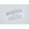 Frosted White Sea Glass Hair Comb