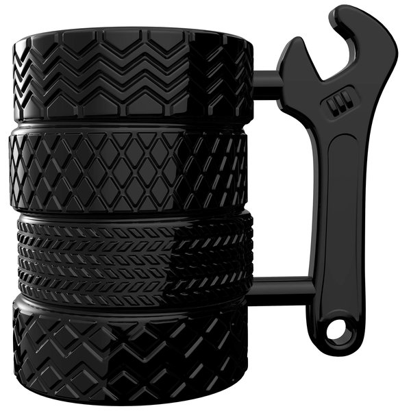 MISHOWNET Tire Coffee Tea Mug Gift for Car Lovers Mechanics Car Enthusiasts Christmas Gifts for Man Birthday Gift