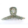 Generic Turquoise abalone sea shell effect blue green hair claw clamp clip