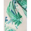 Furling Pompoms 5pcs Floral Printed Hair Scarf Scrunchies for Women Bow Hair Band Elastic Rubber Band with Long Tail Ponytail Holder Hair Accessories
