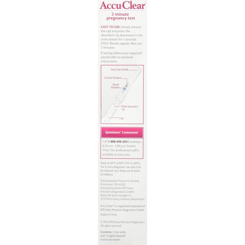 Accu-Clear Pregnancy Test-2 Count