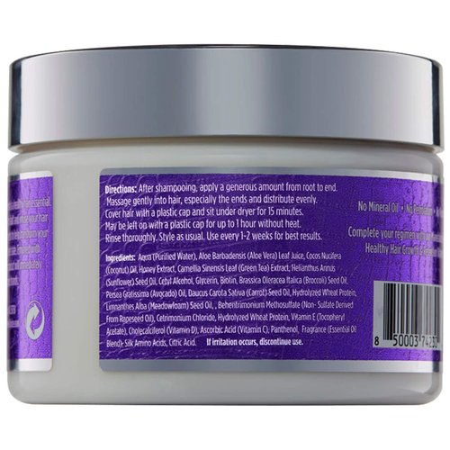 The Mane Choice Alpha Green Tea & Carrot Strengthening & Restorative Treatment Hair Mask for Coily, Wavy & Curly Hair, 12 Ounce, Supports Natural Hair Growth & Retention