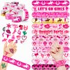 48 PCS Western Cowgirl Party Favors 24PCS Tattoos Stickers 24PCS Slap Bracelets Wristbands Perfect for Themed Birthday Baby Showers or Classroom Rewards Ideal Decor and Gifts for Girls and Boys
