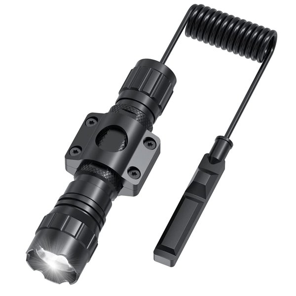 WINDFIRE Weapon Light with Pressure Switch, 2200 Lumens Tactical Flashlight Matte Black with M-Lok Flashlight Mount