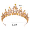Kamirola - Crown for Women Wedding Tiara for Women Queen Crown Crystal Tiara Crown Wedding Tiaras for Bridal,Wedding Prom Pageant,Gothic Halloween Costumes