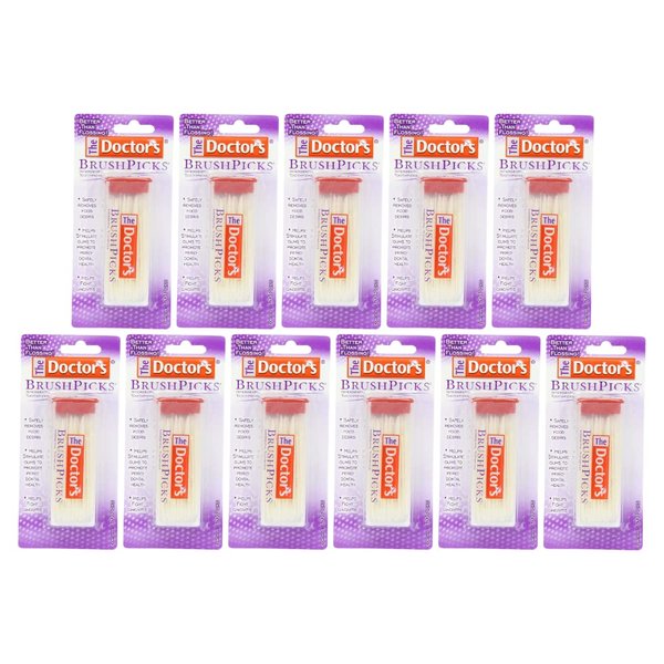 The Doctor's BrushPicks Interdental Toothpicks, 120 count. (Pack of 11)
