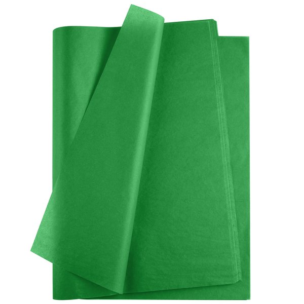TUPARKA 60 Sheets Green Tissue Paper Christmas Tissue Paper Wrapping Paper Gift Paper for DIY and Craft, Gift Bags Decorations in Christmas Party 19.7x15inch (Green)