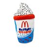 PAWzarre - McFurry Retro Shake Squeaky Plush Dog Toy- Parody Mc Donalds Mc Flurry Milk Shake Toy- Cookies N Cream- Fun Creative Dog Toy