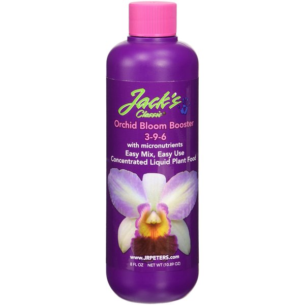 J R Peters Jacks Classic Liquid Orchid Bloom Booster, 8-Ounce - 50308