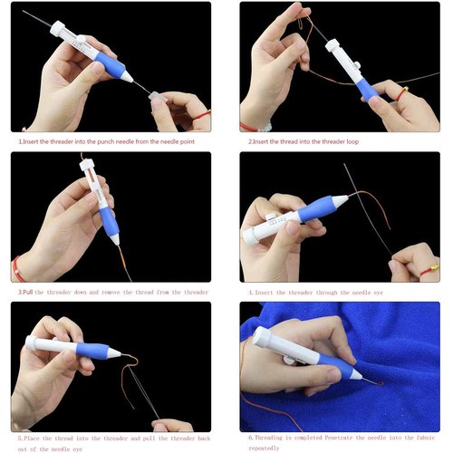 MEETOOT Punch Needle Set Embroidery Stitching Craft Tool Pricking Needle for Needle Punch DIY Sewing