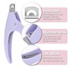 Dr.nail Acrylic Nail Clippers with Magnets Sizer, Fake Acrylic Nail Cutter for Nail Tips False Gel Nail Tips Cutters, Artificial Nail Tip Trimmer Almond Nail Shaper Nail Tools with Cuticle Pusher