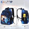 CAMTOP Soccer Backpack for School Kids Boys Backpacks Preschool Kindergarten Elementary Football Bookbag(Age 3-8 Years)