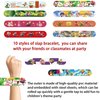110 Pcs Mario Party Favors, Mario Birthday Decorations, Super Inspired Mario Birthday Party Supplies, Included Slap Bracelets, Plastic Mario Bags, Mario Stickers, Kids Stamps for Goodie Bag Stuffers