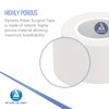 Dynarex Paper Surgical Tape, Use to Secure Wound Care with Medical Gauze, Dressings, and Non-Adherent Pads, First-Aid Kit Essential, White, 1” x 10 yds, 1 Box of 12 Rolls