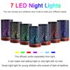 Essential Oils Diffuser,100ML Aromatherapy Diffuser,Gifts for mom,Metal Cool Mist Humidifier with 7 Colors Lights Waterless Auto Off Air Diffusers(Tree)…