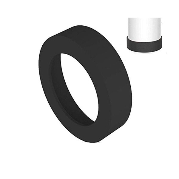 Gteller 4 PCS Bottom Protective Silicone Sleeve for Flask/Mug/Water Bottle (Black Only) (60mm)