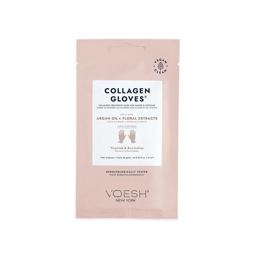 Voesh Collagen Gloves and Socks- Argan Oil, Collagen Infused, 4 Pack, 2 Pack of Gloves, 2 Pack of Socks, at Home Spa, Body Care, Nourishing, Hydrating Gloves and Socks