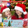 Howcow Christmas Advent Calendar Bracelets 2023, 24 Days Xmas Countdown Calendar with 2pcs DIY Charm Bracelets Kits, Christmas Gifts for Girls Kids Teens Adult Women