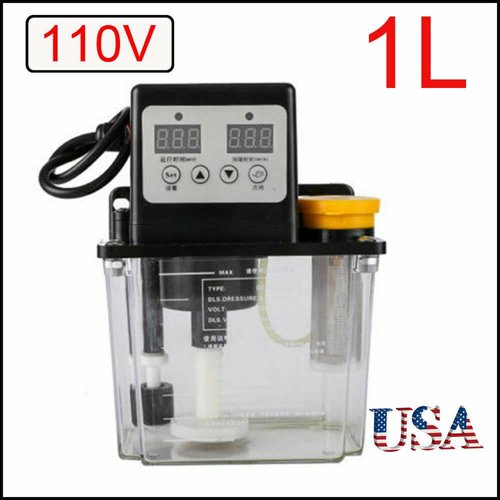 CJC 1L Dual Digital Display Automatic Electric Lubrication NC Pump Oiler 110V