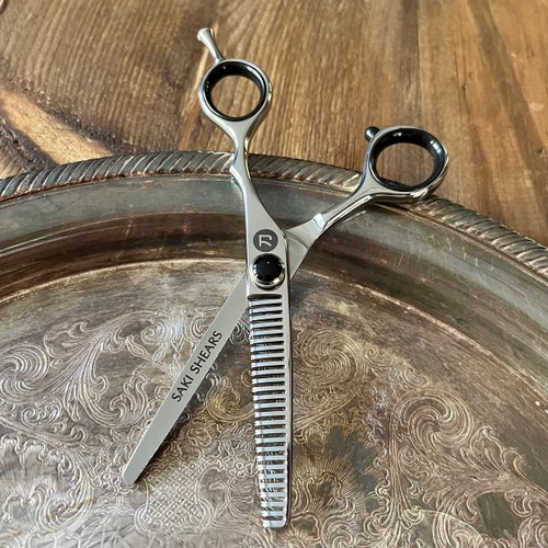 Saki Makoto Hair Thinning Shears for Professionals - Great for Stylists, Barbers and Hairdressers - Japanese 440C Steel