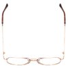 Calabria 8151 Mens 50mm Metal Aviator Reading Glasses Gold Full Lens Power +1.75