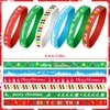 NEBURORA 48 Pack Christmas Wristband 6 Style Silicone Bracelet Wristbands Xmas Rubber Band for Christmas Party Decor 6 Merry Christmas Pattern Wrist Band Party Supplies