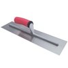 QLT by MARSHALLTOWN Concrete Finishing Trowel, Square Shank Mounting, 16 x 4 Inch Carbon Steel Blade with Soft Grip Handle, Concrete Tools, FT164