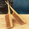 LWBTOSEE Anti-Static Natural Sandalwood Combs Portable Hair Salon Wood Comb Rat Tail Brush Hairdressing Styling Tool Hair Care Hair Comb