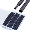 WOER 120PCS Dual Wall Heat Shrink Tubing 3:1 Adhesive Lined, Black, 7" Each,Heat Shrinkable Sleeving in Box (4.8mm(3/16")- 10.8m(35FT), Black, 60)
