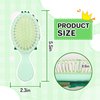 DINATIS Toddler Hair Brush - Mini Hair Brush for Kids - Travel Hair Brush for Boys and Girls - Baby Detangler Brush for Thin Hair - Massage Hair Brush with Air Cushion - Green