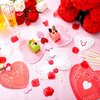 Resholder 1500 Pcs Valentine's Day Crafts with 300 Heart Doilies 600 Foam Heart Stickers with Wiggle Eyes Ice Cream Sticks for Valentine's Day DIY Decor School Classroom Home Activities Supplies