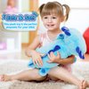 Officygnet Axolotl Plush, 13" Soft Stuffed Animal Plush Toy, Cute Axolotl Plush Pillow, Kawaii Plushies Dolls for Kids, Blue Axolotl Gift for Girls Boys