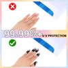 100pcs Nail Polish Protector for Fingers Peel Off Nail Stickers with Tweezer, U Shape Nail Guards Cuticle Protectors Tape Nail Protector Cover for Nail Art Painting Decoration, Manicure Tool