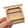iLAND Wooden Dollhouse Furniture 1/12 Scale, Miniature Wall Cabinet 2pcs fit Dollhouse Kitchen, Livingroom, Diningroom or Bathroom (Natural Color 2pcs)