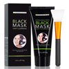 Blackhead Remover Mask, Charcoal Peel Off Face Mask, Blackhead Face Mask, Blackhead Peel Off Mask with Brush for Pore Cleansing and Blackhead Removal, Facial Skin Care for Men & Women, 100g