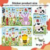 24 Sheets Make Your Own Farm Animals Stickers Make A Face Stickers for Kids Toddlers with Fantasy Farm Animals DIY Craft Stickers Kids Party Favor Supplies Crafts 12 Designs