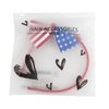 MEEDEE American Flag Bow Headband Star Stripe Bowknot Headband Big Bow Grosgrain Ribbon Hair Hoop Headband for Girls Toddlers Girls Kids Party Cosplay Costume Headwear Makeup Handmade Hair Band