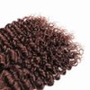 Chocolate Brown Bundles Human Hair Color #4 Kinky Curly Bundles 18 20 22 Inch Brazilian Virgin Hair 3 Bundles Color #4 Dark Brown Bundles Human Hair Double Weft Hair Extensions