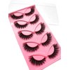 10Pair 3D False eyelash book Cat Eye Look Fluffy Wispy Soft Reusable Makeup Thick Fake Eyelashes(601+628)
