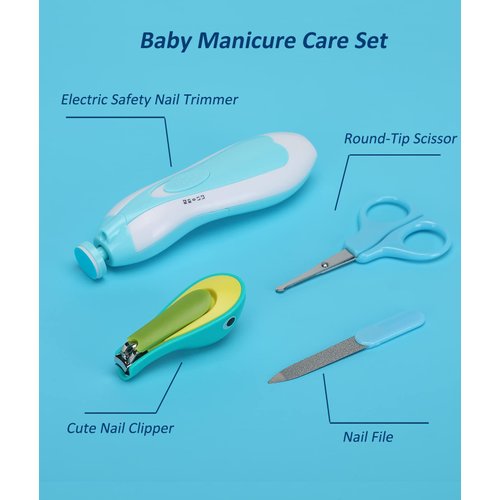 Baby Healthcare and Grooming Kit, Electric Safety Nail Trimmer Baby Nursery Kit, Newborn Care Kits with Hair Brush Comb for Newborn Infant Toddlers Baby Boys Girls Kids, Baby Shower Gifts