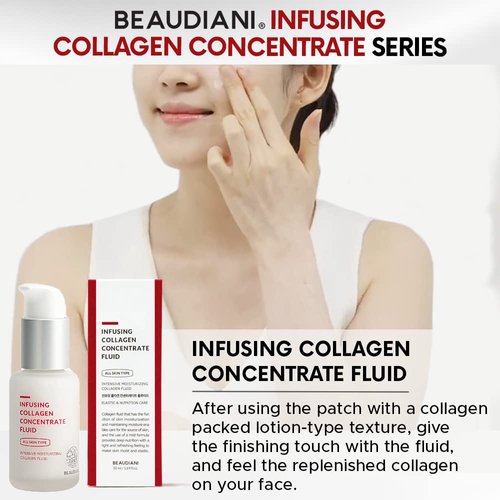BEAUDIANI Infusing Collagen Concentrate Fluid (1.69 fl. oz), Firming Lotion, Collagen Intensive care, Anti-Wrinkle, Daily Skincare, Skin Tightening, Face Moisturizer, Nourishing, Hydrating, Lifts