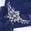 Yokawe Bridal Wedding Hair Pins Silver Crystal Bride Hairpin Rhinestone Hair Accessories (1 piece Silver)