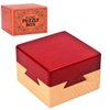Blovec Impossible Dovetail Box Wooden Puzzle 3D Brain Teaser Magic Drawers Secret Compartment Jewelery Box