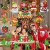 Christmas Birthday Banner Christmas Birthday Decorations Merry Birthday Banner for Christmas Birthday Party Decorations Happy Birthday Christmas Decorations