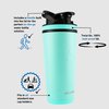 Ice Shaker 26 Oz Shaker Bottle, Stainless Steel Water Bottle and Protein Shaker, As Seen on Shark Tank, Reusable Stainless Steel Water Bottle, Gym Water Bottle, Mint
