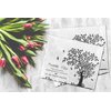 Funeral thank you cards with envelopes Celebration of life Floral Tree acknowledgment memorial Sympathy Christian Thank you notes (40 Pack)
