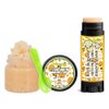 Oh Honey! Soothing & Luscious Lips by OverSoyed Exfoliator & Chapped Lip Repair Lip Care Combo | Artisan Handcrafted to Order Sweet Honey Floral Tupelo Flavored Exfoliating Sugar Lip Scrub & Lip Moisturizer Balm Gift Set