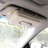 Cartisen Car Tissue Holder, Sun Visor Napkin Holder, Car Visor Tissue Holder, Luxury PU Leather Backseat Tissue Case Holder (Beige)