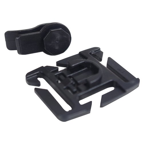 Seibertron 2Pcs X Tactical Hydration Water Bladder Drinking Tube Trap Strap Clip Holder Buckle Hose Webbing Clip Black